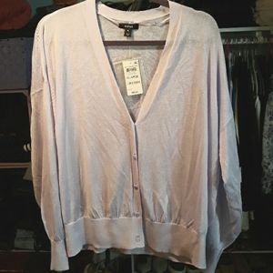 ALFANI light weight sheer cardigan light purple size XL